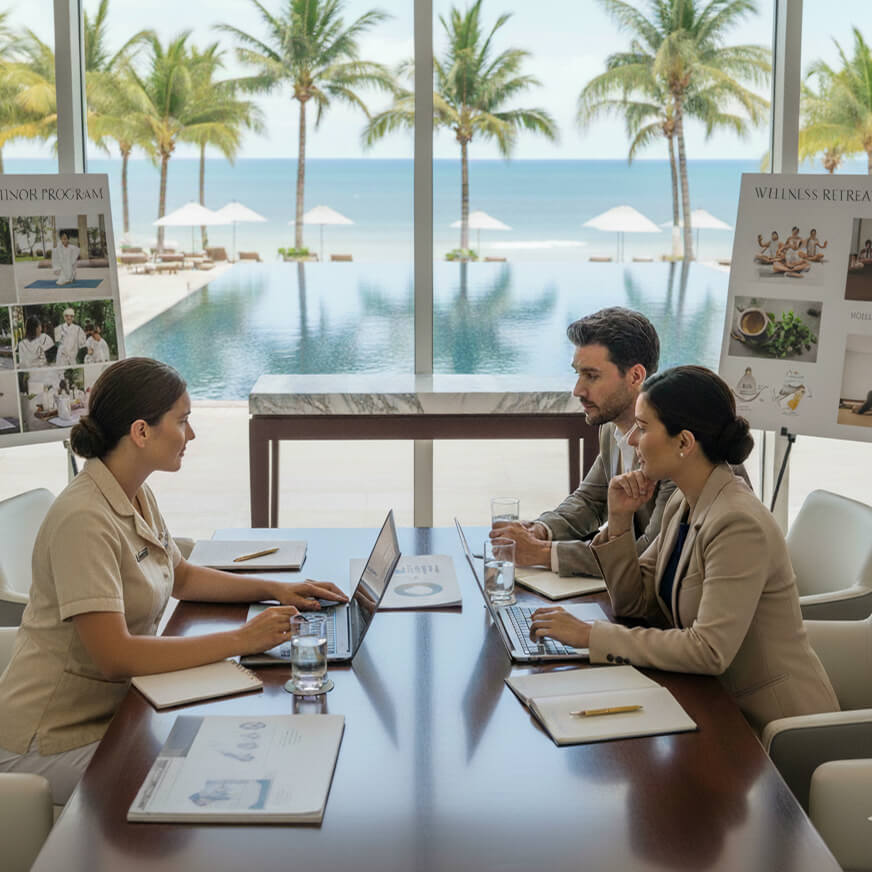 Luxury resort wellness experience