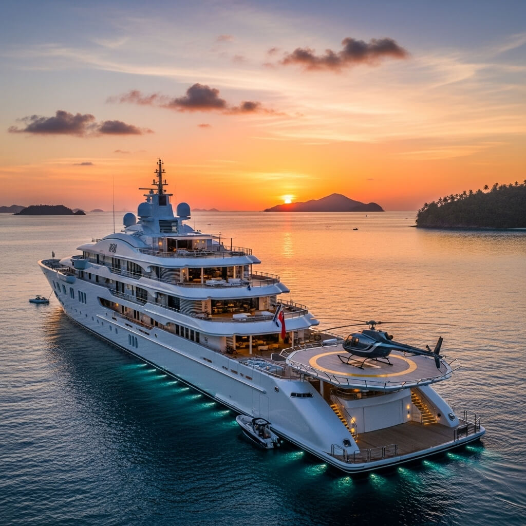 Luxury yacht wellness experience